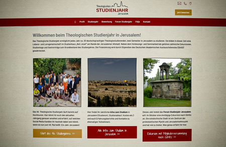 Website des Forum Studienjahr