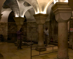 Blick in die Gewölbe der Krypta (22. September 2018).