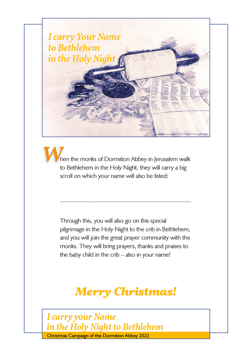 Weihnachtsaktion 2022 - Geschenkurkunde ENGLISCH (pdf)