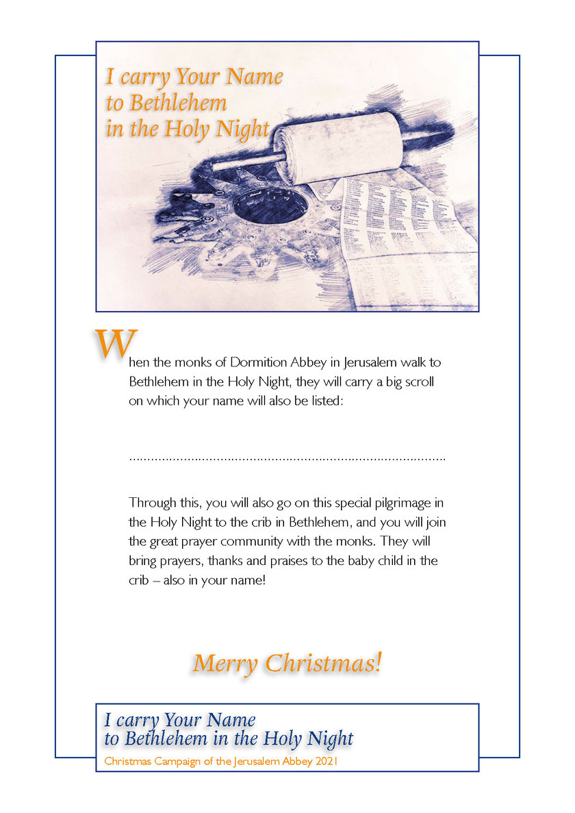 Weihnachtsaktion 2021 - Geschenkurkunde ENGLISH (pdf)